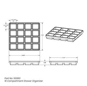 50064 | Large 1 Compartment Drawer Organizer